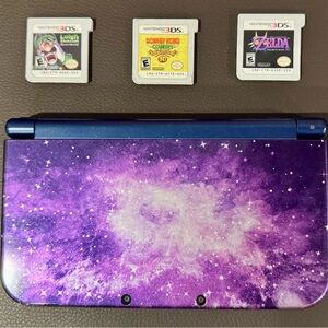 GALAXY THEME NINTENDO 3DS + games !!
